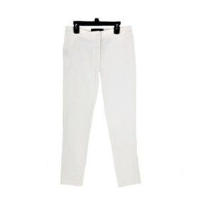 Derek Lam White Denim Ankle Jeans Sz 4 Mid Rise Slim Leg